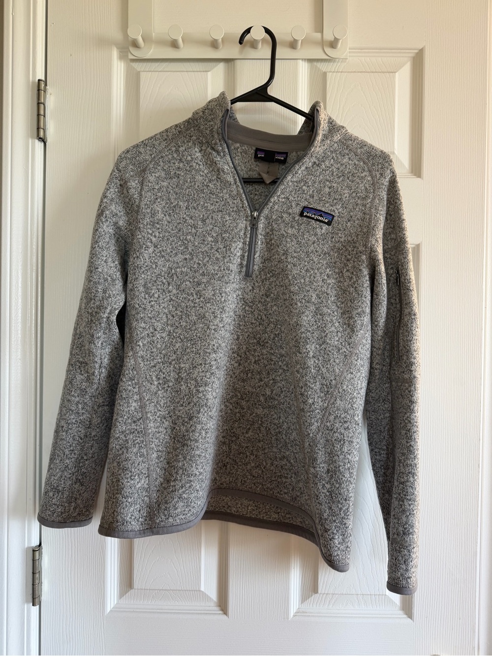 Patagonia Gray Heather Quarter-Zip Fleece Pullover